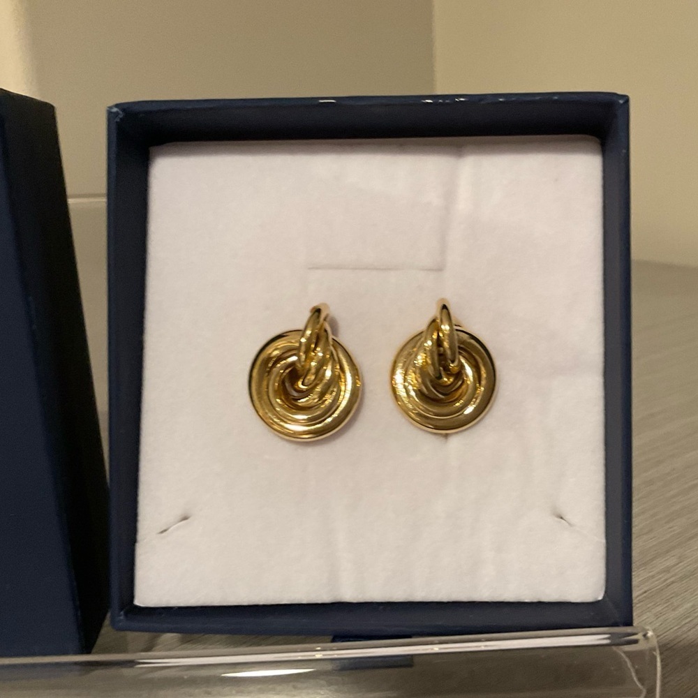 Givenchy vintage authentic golden earrings clip ons rare